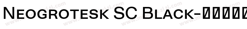 Neogrotesk SC Black字体转换